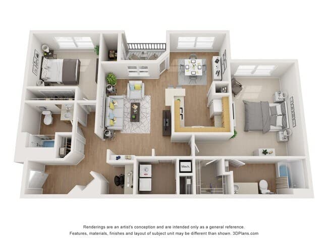 Unit 7204 floor plan