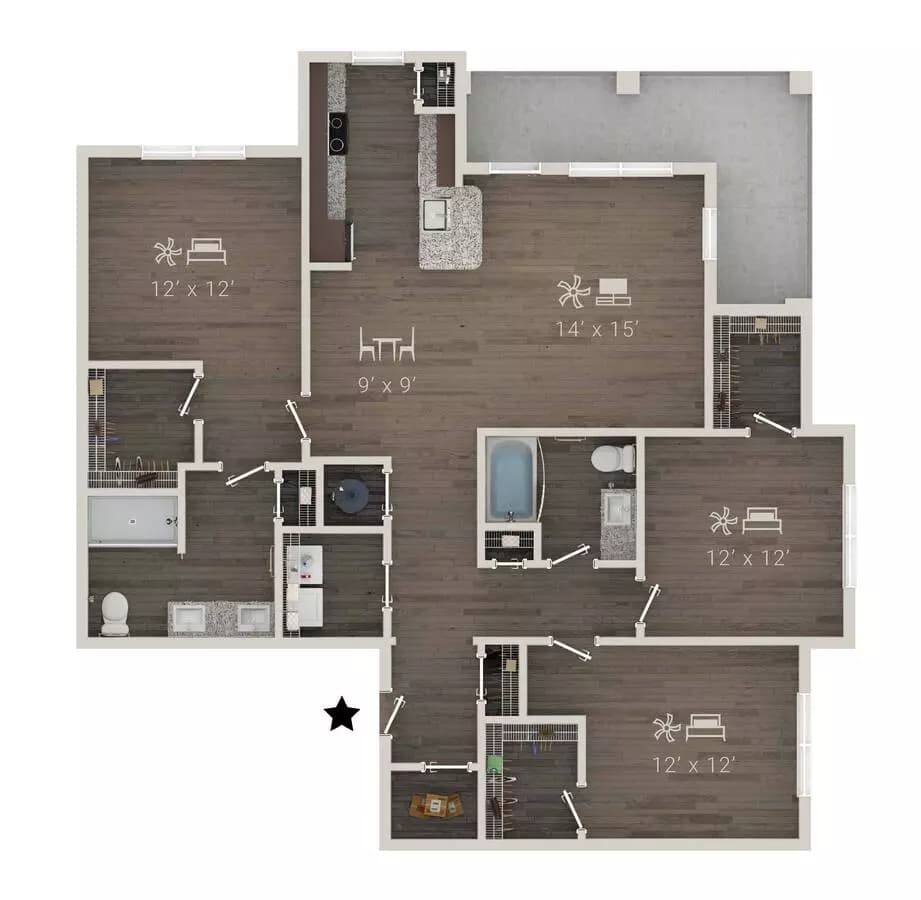 C1 3401 floor plan