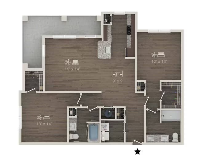 B2 1112 floor plan