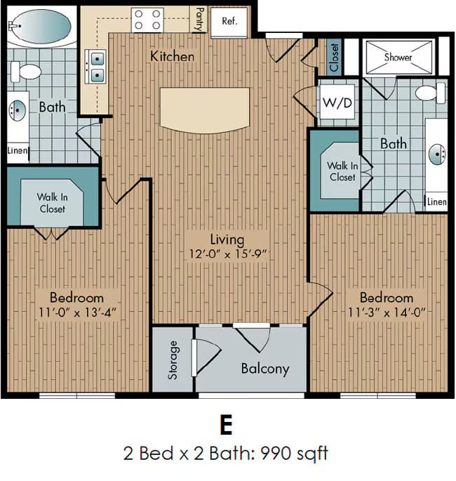E 530 floor plan
