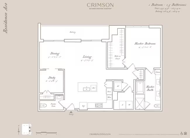 Residence A10 with study 0213 floor plan