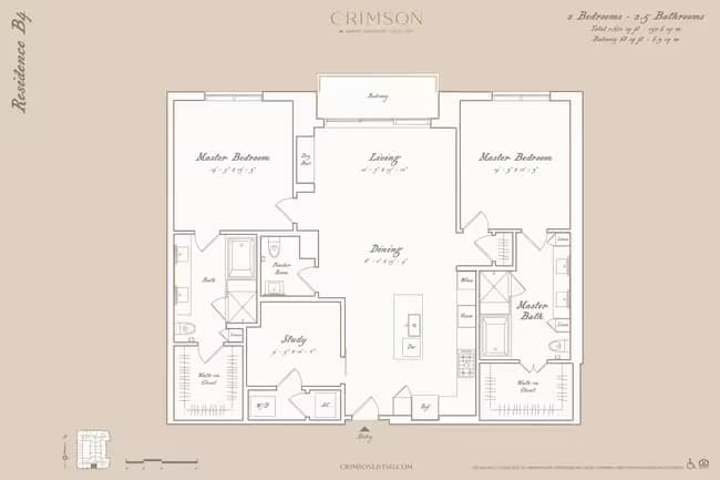 Residence B4 with study 0507 floor plan