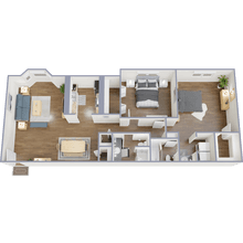 2x2 325A floor plan