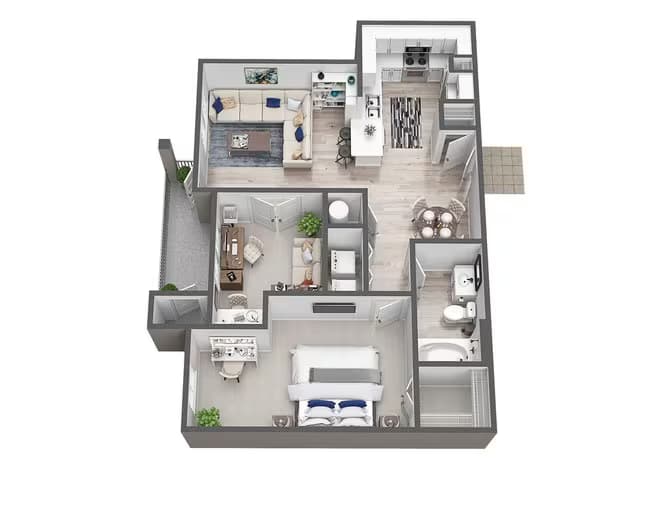 Unit 129 floor plan