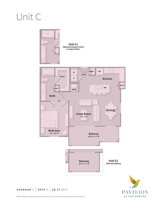 Unit 6207 floor plan