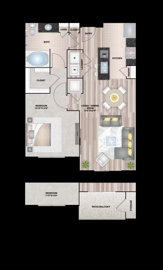 The Amboise - Renovated 217 floor plan