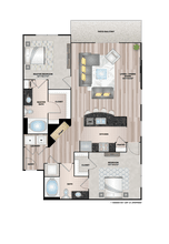 The Seine - Renovated 314 floor plan