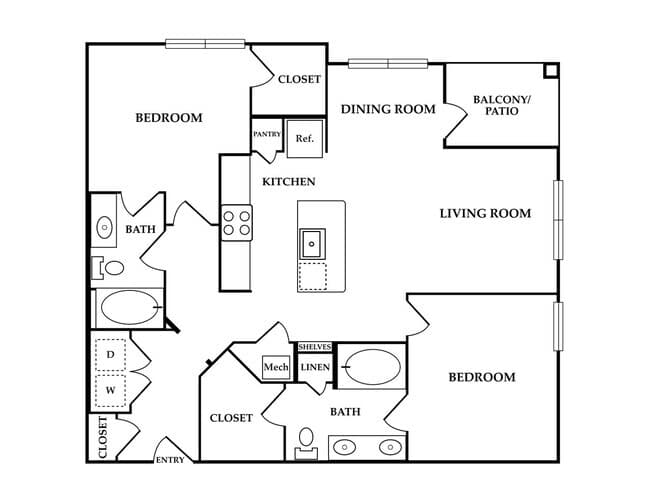 Unit 11-11309 floor plan