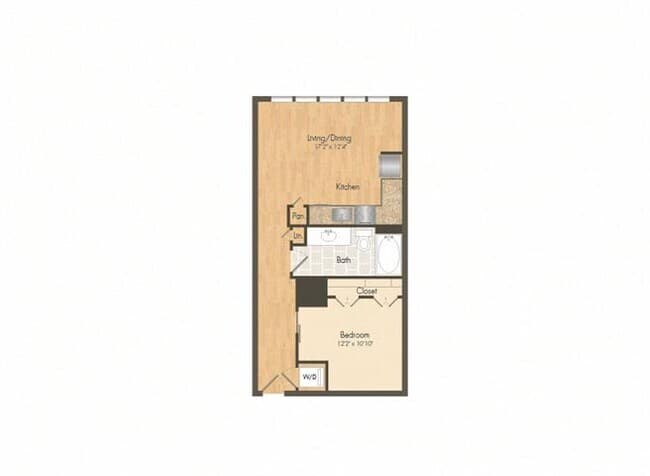 Studio • 1 Bath 364 floor plan