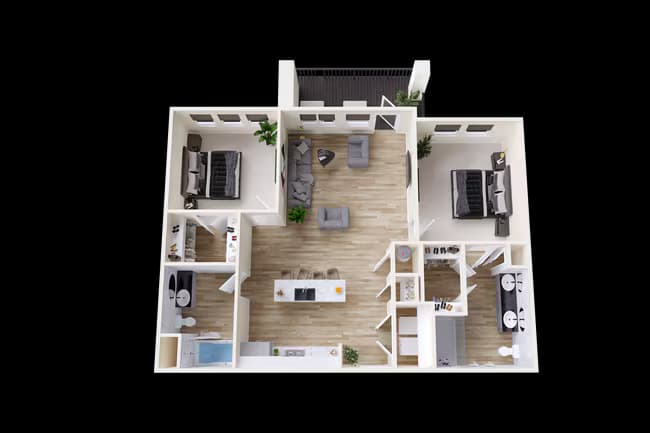 B2 4-4306 floor plan