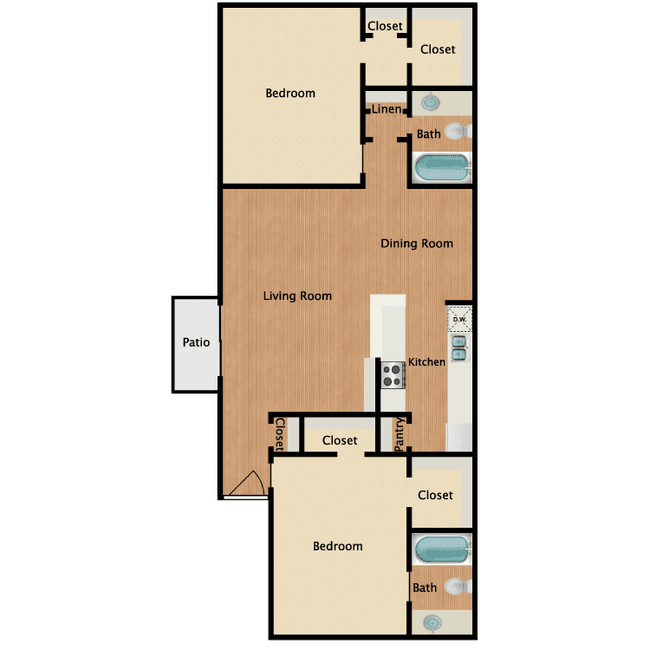 2 X 2 2406 floor plan
