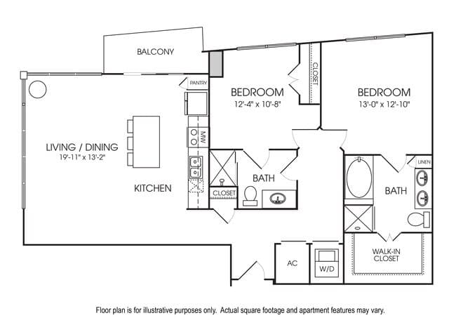 Unit 0616 floor plan