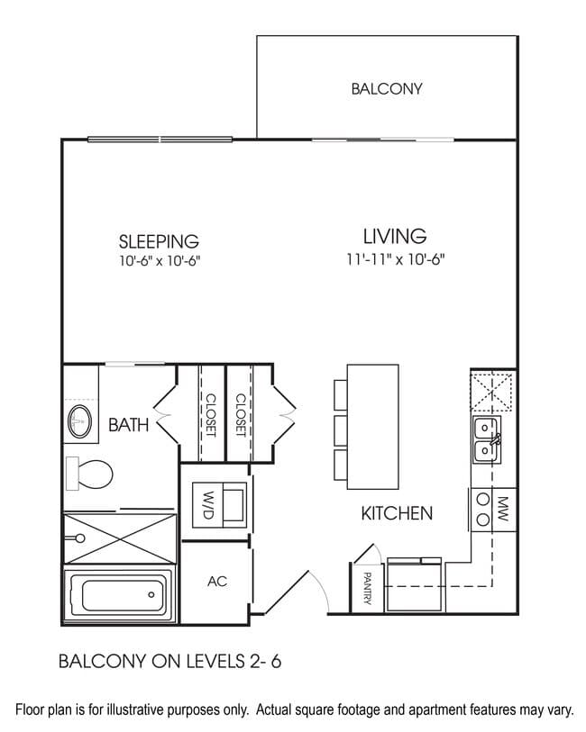 Unit 0121 floor plan