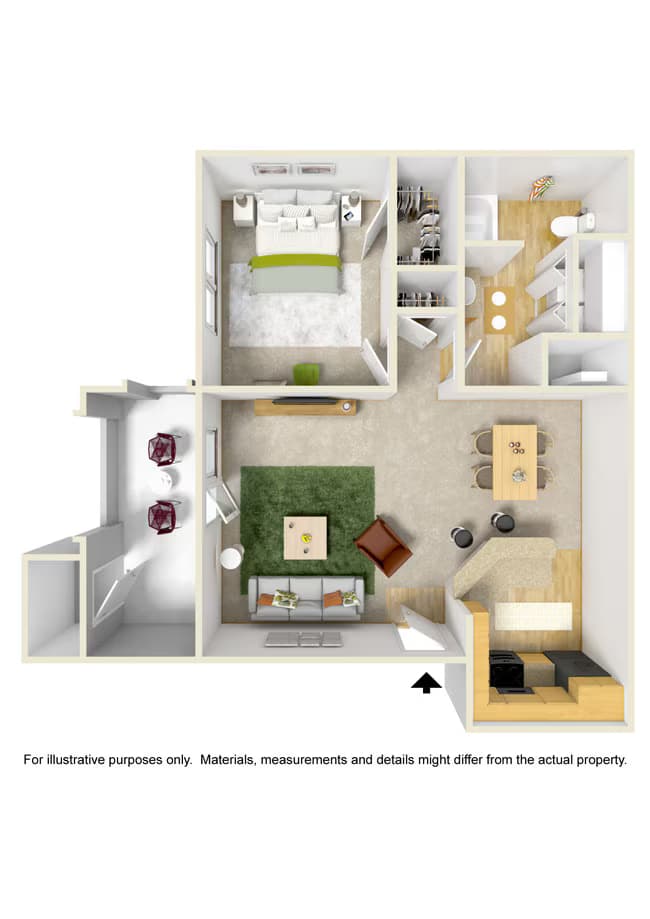 Unit 11104 floor plan