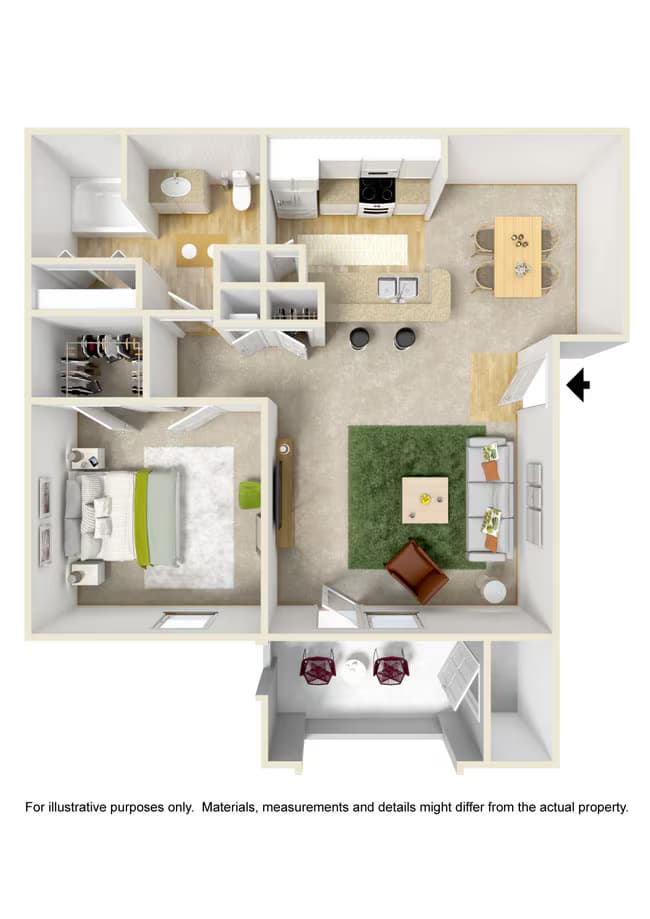 Unit 04206 floor plan