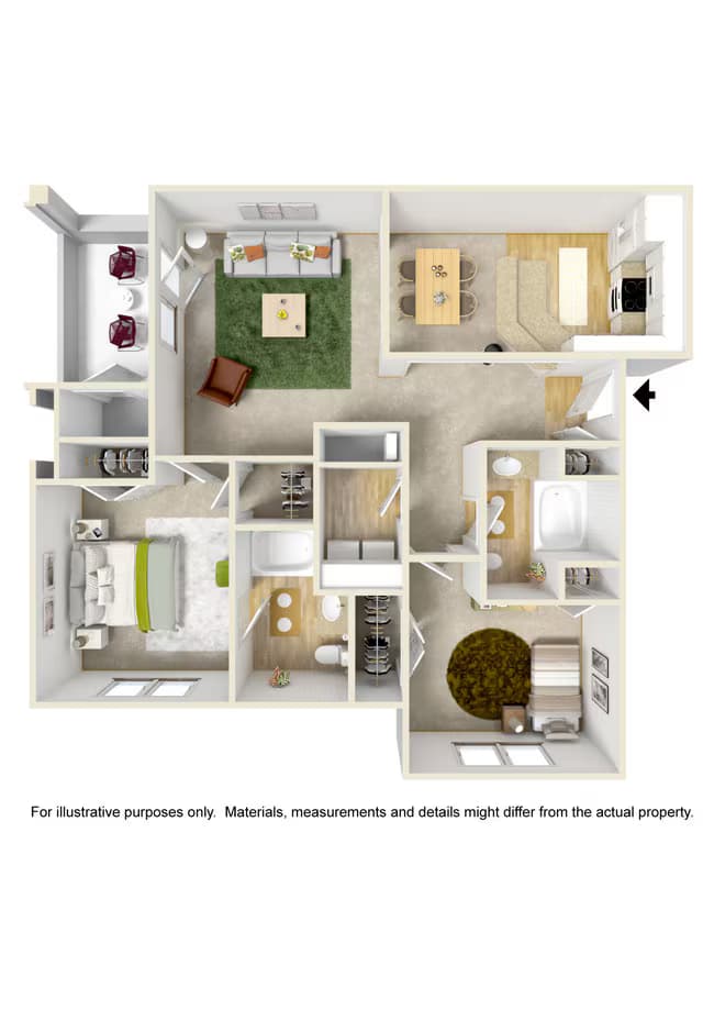 Unit 18303 floor plan