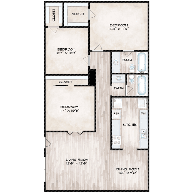 Unit 4510 floor plan