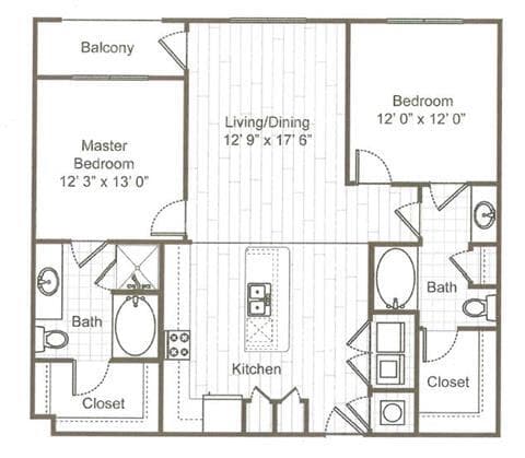 Unit 3044 floor plan