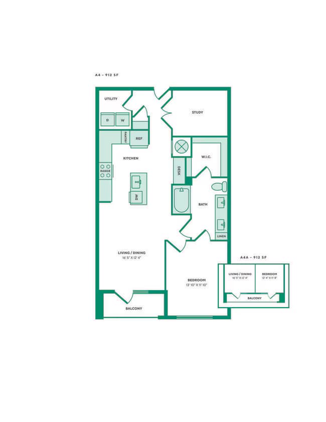 Unit 160 floor plan