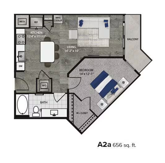 A2a Essential Housing 410 floor plan