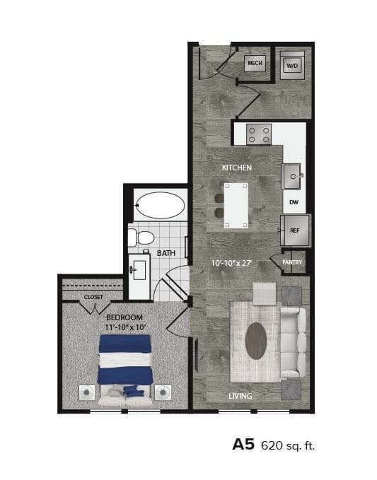 A5 Essential Housing 416 floor plan