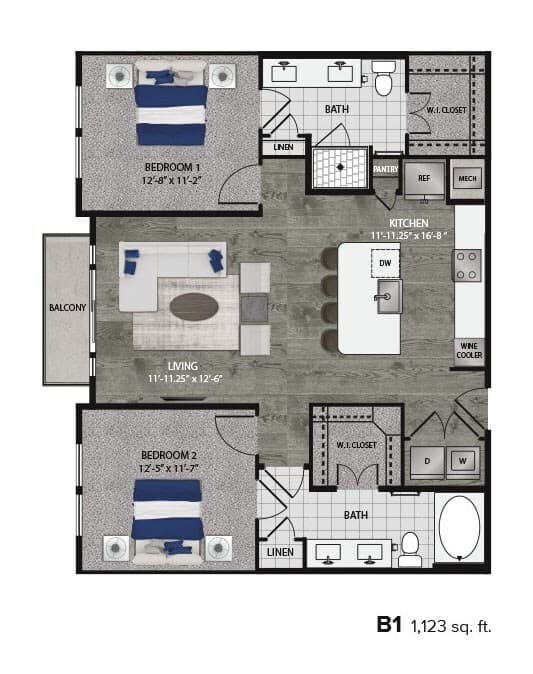 B1 806 floor plan