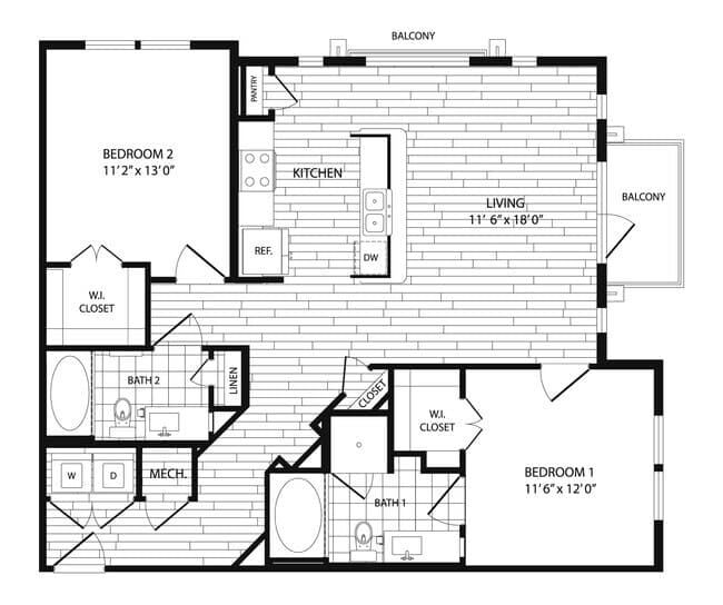 Unit 2302 floor plan