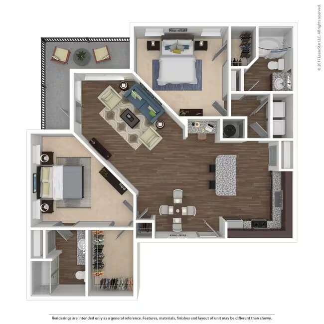 Unit 1307 floor plan