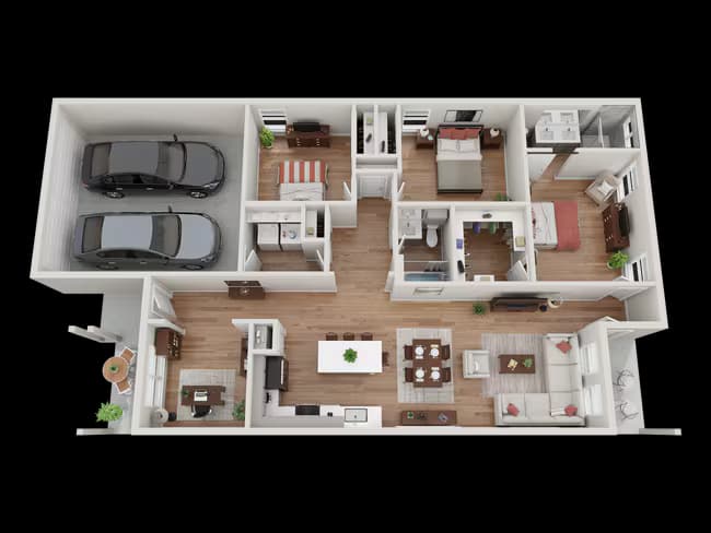 Unit 5250EW floor plan