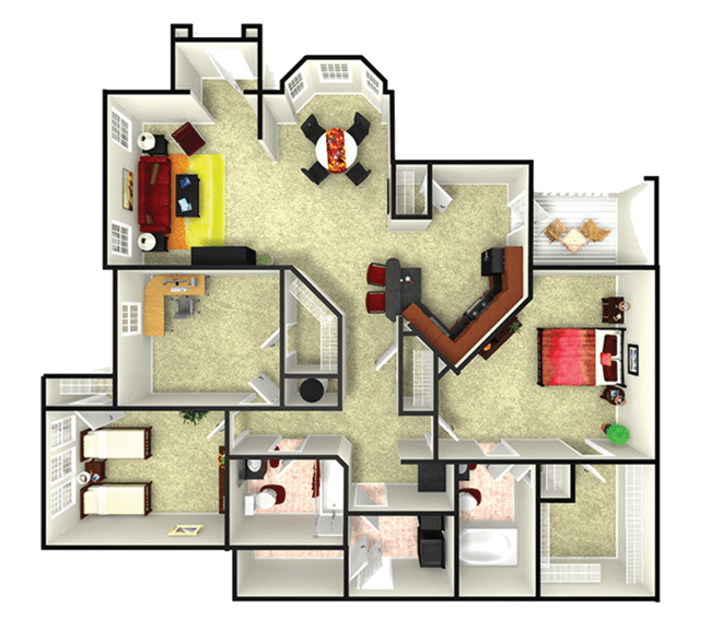 Unit 18105 18105 floor plan