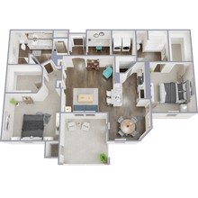 2 Bed x 2 Bath 6210 floor plan