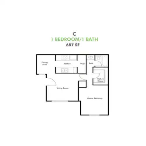 Unit 333R floor plan