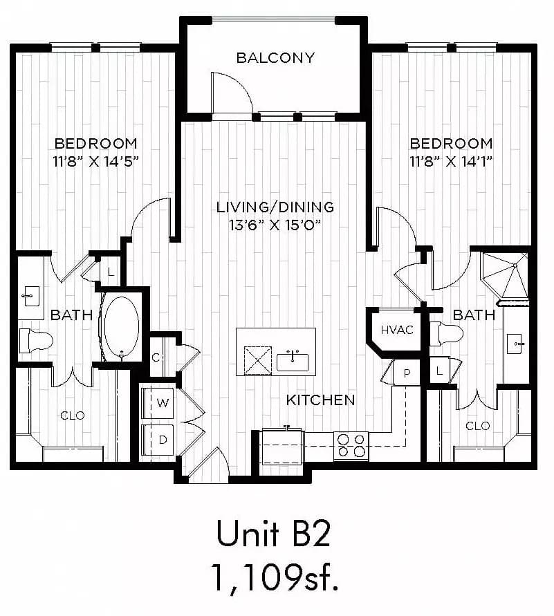 B2 1110 floor plan