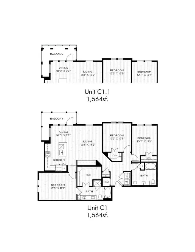 3 Beds • 2 Bath 3312 floor plan
