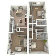 B4 Gold Warm finishes with granite countertops. 41-330 floor plan