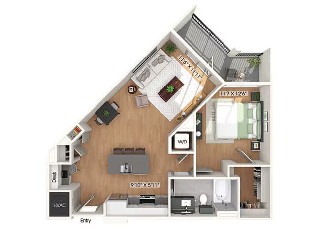 Unit 1299 floor plan
