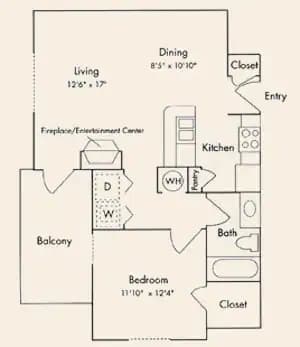 Unit 01302 floor plan