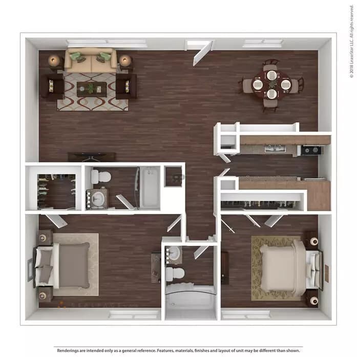 The 1024 1-005 floor plan