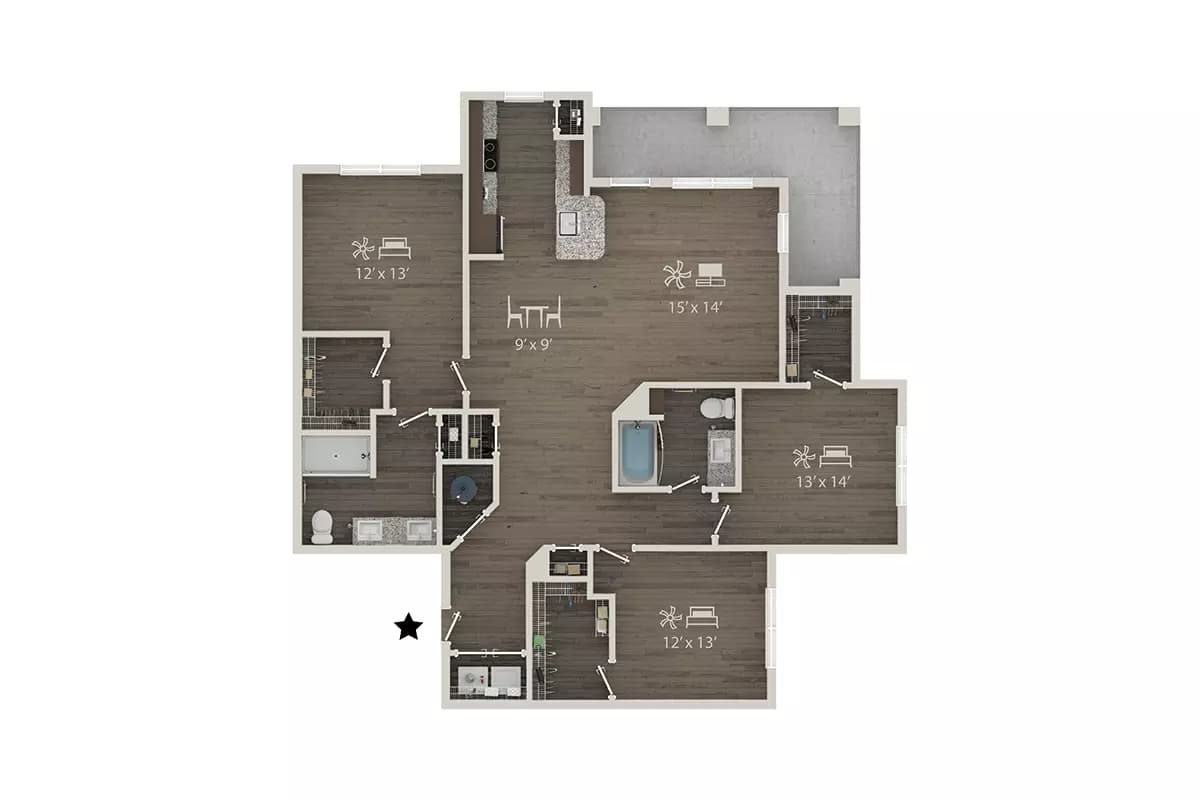 C1 4407 floor plan
