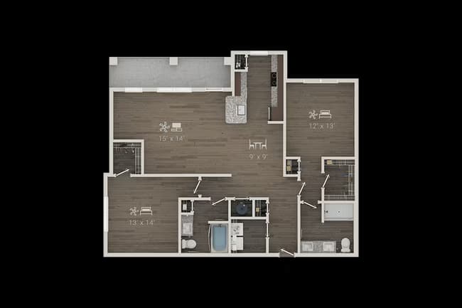 B2M 1302 floor plan