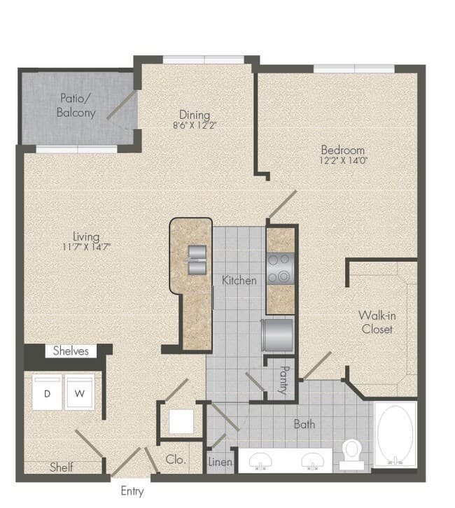 Unit 1156 floor plan