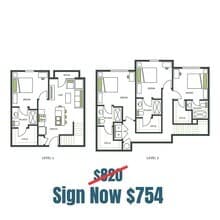 4BR/4BA - D2 Private floor plan