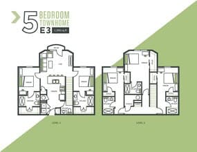 5BR/5BA - E3 Private floor plan