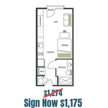 Studio Private floor plan