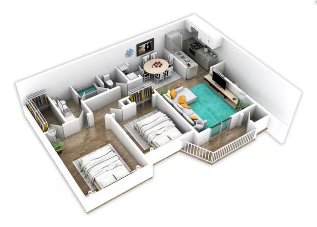 Unit 0207 floor plan