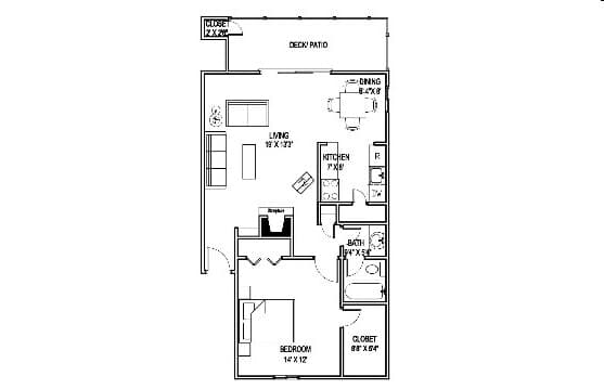 Unit 1721 floor plan