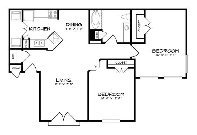 B3 4-423 floor plan