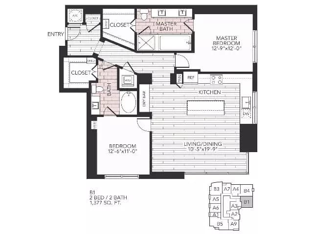 B1 Aris Market Square-1311 floor plan