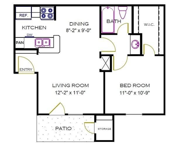 Unit 1305 floor plan