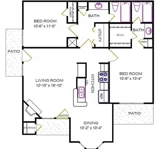 Unit 501 floor plan
